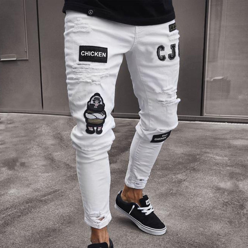 👖 50% RABATT! 🔥 Herren Jeans in Schwarz – Slim Fit mit Destroyed-Effekt, Moderner Streetstyle Für Einen Coolen Look 🖤