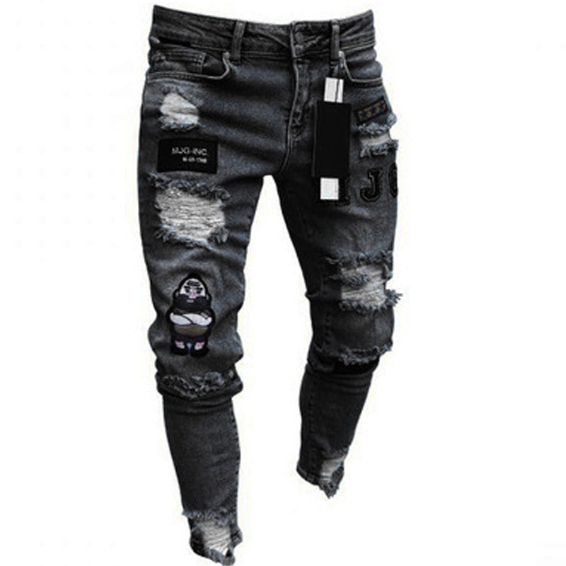 👖 50% RABATT! 🔥 Herren Jeans in Schwarz – Slim Fit mit Destroyed-Effekt, Moderner Streetstyle Für Einen Coolen Look 🖤