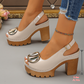 👡 49% RABATT! ✨ Elegante Peep-Toe-Sandalen mit Schnallenabsatz – Stilvoll, Bequem & Perfekt Für Jeden Anlass 🌸