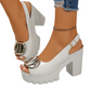 👡 49% RABATT! ✨ Elegante Peep-Toe-Sandalen mit Schnallenabsatz – Stilvoll, Bequem & Perfekt Für Jeden Anlass 🌸