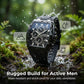 💎 -50% auf Moderne Fassförmige Gehäuseuhr für Männer！💎 Schweißresistentes Silikon, Multifunktionales Zifferblatt & Hervorragende Nachtsicht für Stil und Funktional