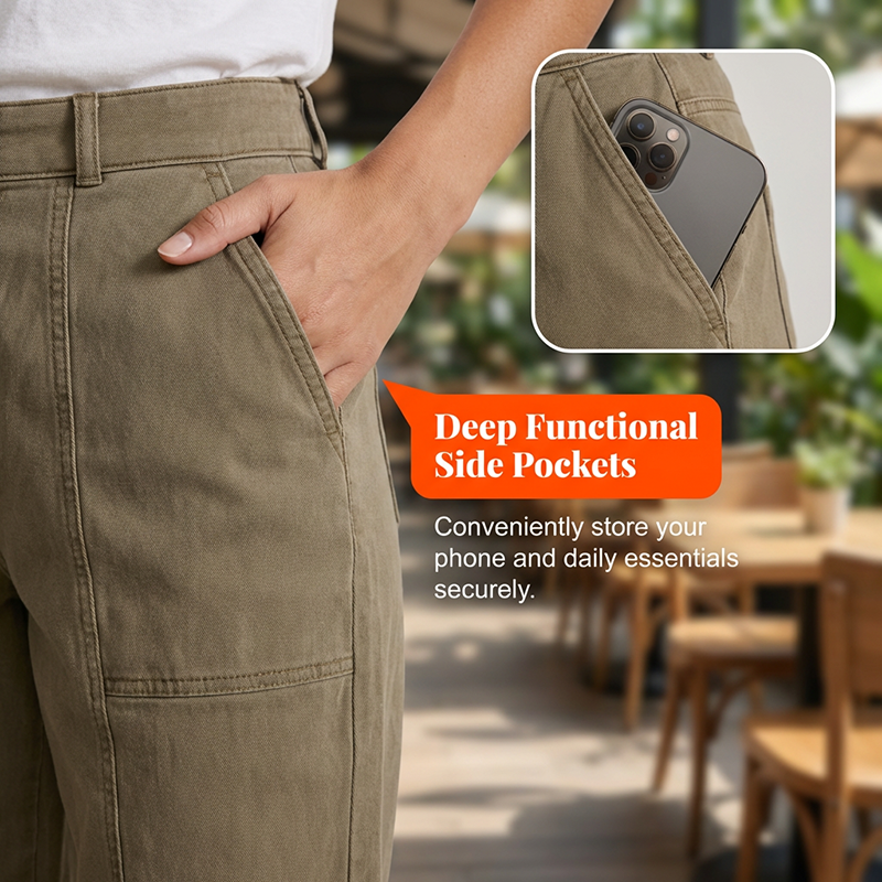 ✨ 【Neuheiten 2026】High-Waist Utility-Hose für Damen ✨ Schmal zulaufend & Modern geschnitten 🩳 Trendig & Bequem!
