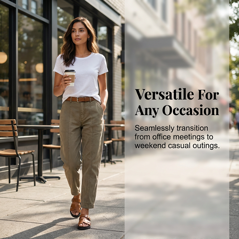 ✨ 【Neuheiten 2026】High-Waist Utility-Hose für Damen ✨ Schmal zulaufend & Modern geschnitten 🩳 Trendig & Bequem!