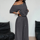 💃 2-teiliges Set – Schulterfreies Oberteil und Hose für Damen 🌟