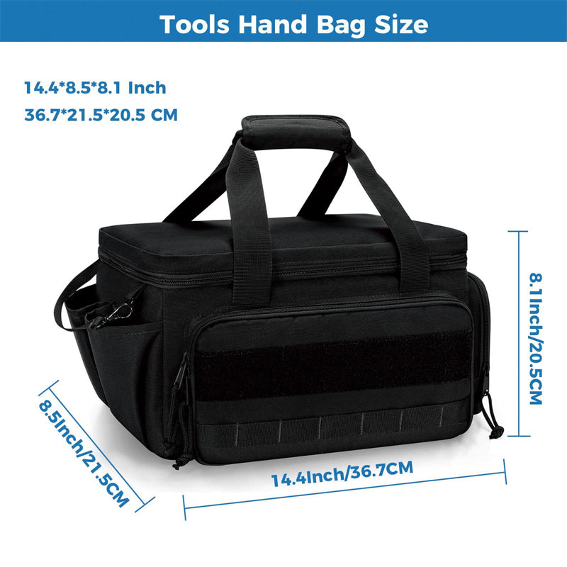 🔧 Robuste 14-Zoll-Werkzeugtasche aus Canvas – Extra Großes Fassungsvermögen, Hochdichtes Canvas, Abrieb- & Reißfest Für Langlebigen Einsatz 🛠️