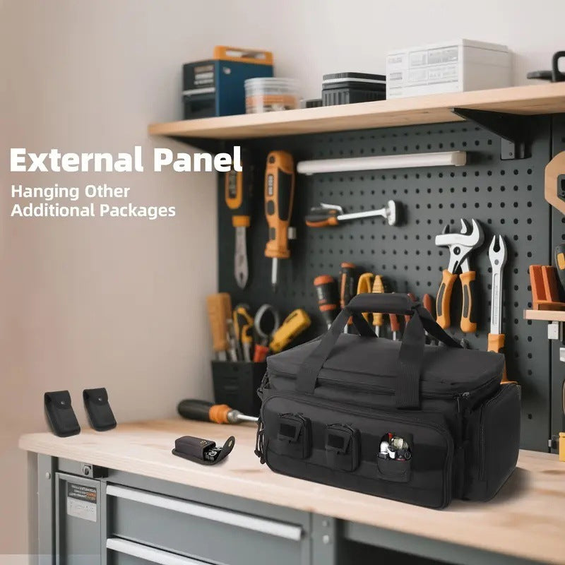 🔧 Robuste 14-Zoll-Werkzeugtasche aus Canvas – Extra Großes Fassungsvermögen, Hochdichtes Canvas, Abrieb- & Reißfest Für Langlebigen Einsatz 🛠️