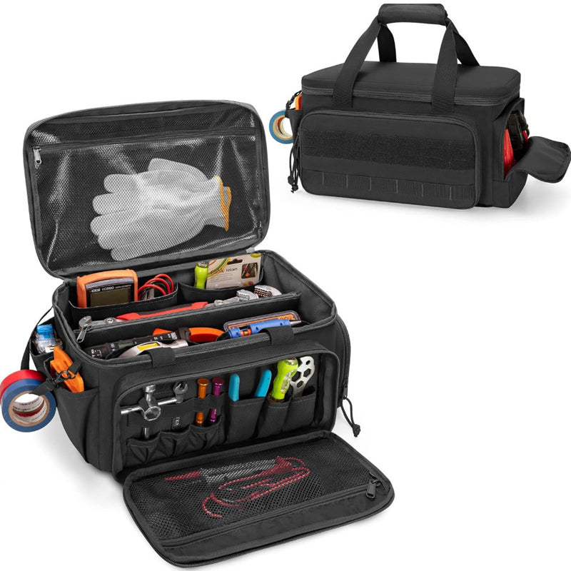 🔧 Robuste 14-Zoll-Werkzeugtasche aus Canvas – Extra Großes Fassungsvermögen, Hochdichtes Canvas, Abrieb- & Reißfest Für Langlebigen Einsatz 🛠️