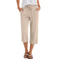 🔥Solange der Vorrat reicht 40 % Rabatt!🎉Baumwoll-Leinen-7/8-Hose für Damen – luftig & vielseitig👖☀️