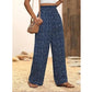 👗⏰ 54% RABATT nur für kurze Zeit! Damen-Hose mit gerafftem Hohem Bund & Weitem Bein – Leicht, vielseitig & eleganter Oversize-Style 🌿