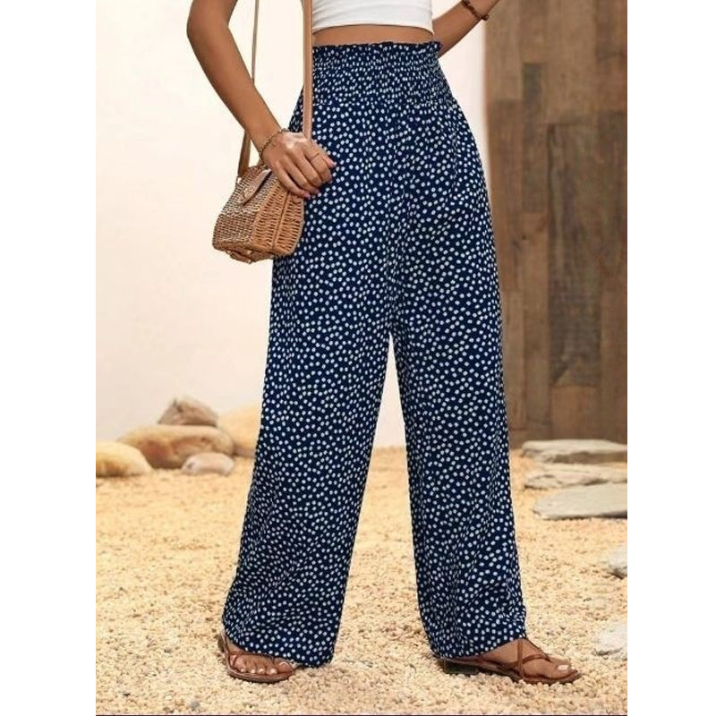 👗⏰ 54% RABATT nur für kurze Zeit! Damen-Hose mit gerafftem Hohem Bund & Weitem Bein – Leicht, vielseitig & eleganter Oversize-Style 🌿