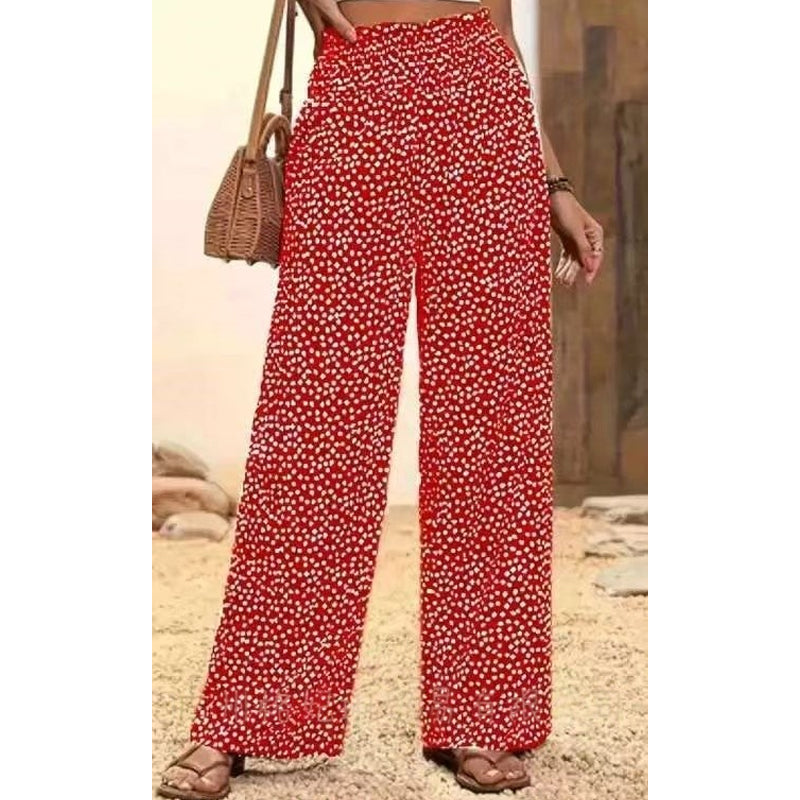 👗⏰ 54% RABATT nur für kurze Zeit! Damen-Hose mit gerafftem Hohem Bund & Weitem Bein – Leicht, vielseitig & eleganter Oversize-Style 🌿