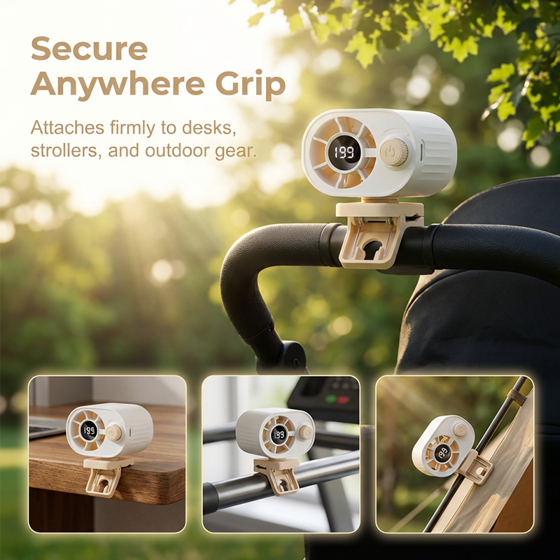 🌬️ LIMITIERTES ANGEBOT 50% RABATT! ✨ Clip-On-Luftkühler – Halbleiter-Kühlung, 199 Stufen, 360° Drehbar 🌀