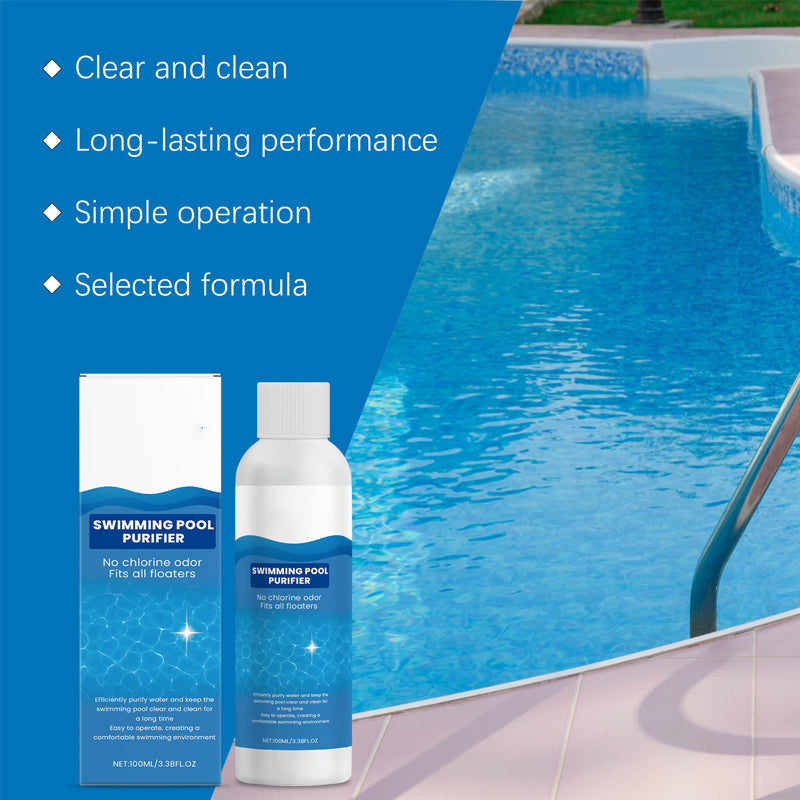 💧 Klärmittel für Schwimmbäder – kristallklares Wasser ganz ohne Aufwand! ✨ Schluss mit grünem Wasser und aggressiven Chemikalien – genießen Sie jederzeit ein gesundes, natürliches Badevergnügen. 🏊‍♂️💙