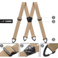 ⛰️ LIMITIERT: 50% RABATT! 🔥 Herren-Hosenträger (X/Y-Back) – 3,8 cm Breiter Maiskorn-Gurt mit Hakenclips für Outdoor & Alltag 🧗‍♂️