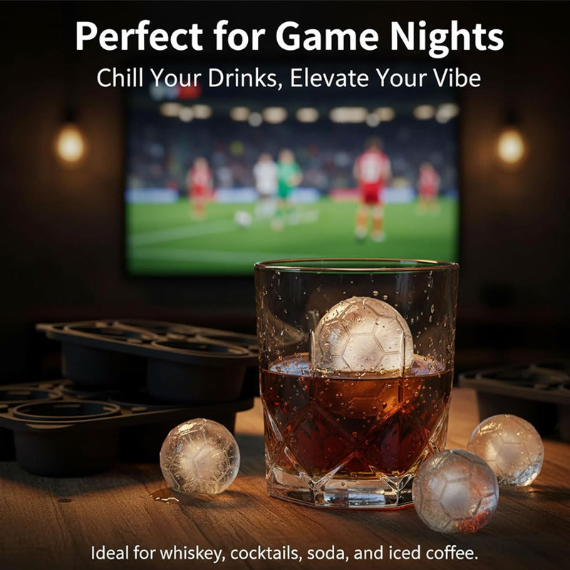 ⚽ 1. 2+1 GRATIS DEAL 🔥 Silikon Eisballform in Fußballform – perfekte Eiswürfel für Sommerdrinks 🧊⚽✨