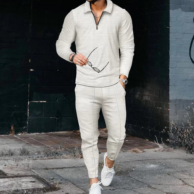 Herren Freizeit-Pullover und Hosen-Set