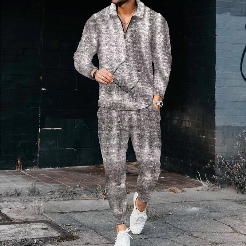 Herren Freizeit-Pullover und Hosen-Set