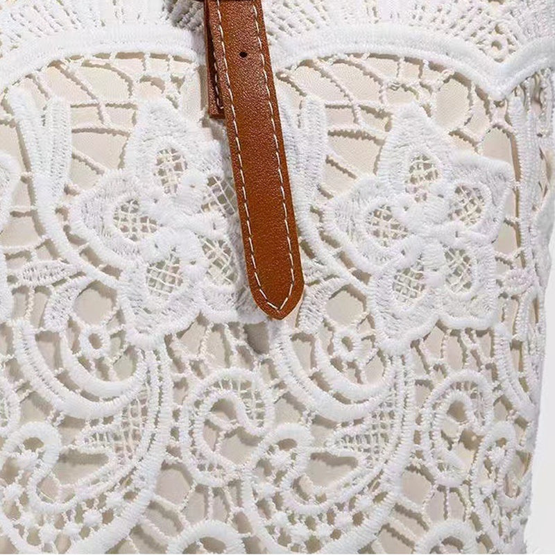 👜 46% RABATT! 👛 Elegante Spitzen-Tote-Bag mit Großem Fassungsvermögen – Stilvolles Design, Robuste Verarbeitung & Ideal Für Einkäufe, Strand & Alltag 🏖️