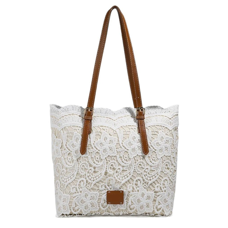 👜 46% RABATT! 👛 Elegante Spitzen-Tote-Bag mit Großem Fassungsvermögen – Stilvolles Design, Robuste Verarbeitung & Ideal Für Einkäufe, Strand & Alltag 🏖️