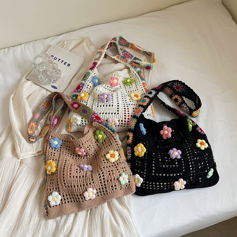 👜 55% RABATT! 🧶 Ethnische Häkel-Umhängetasche für Damen – Handgefertigt, Leicht & Ideal Für Einen Bohemischen Stil Im Urlaub Oder Alltag 🌸