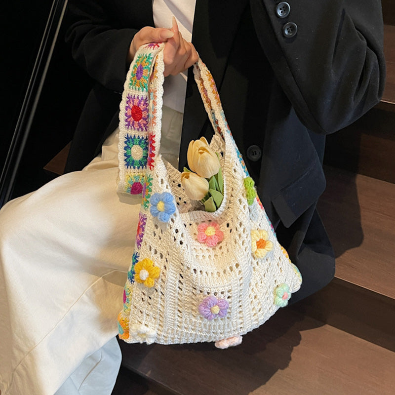 👜 55% RABATT! 🧶 Ethnische Häkel-Umhängetasche für Damen – Handgefertigt, Leicht & Ideal Für Einen Bohemischen Stil Im Urlaub Oder Alltag 🌸