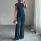 👗 LIMITIERTES ANGEBOT: 50% RABATT! 🍂 2-teiliges Set – Ärmelloses Oberteil mit Stehkragen & Weite Hose ✨