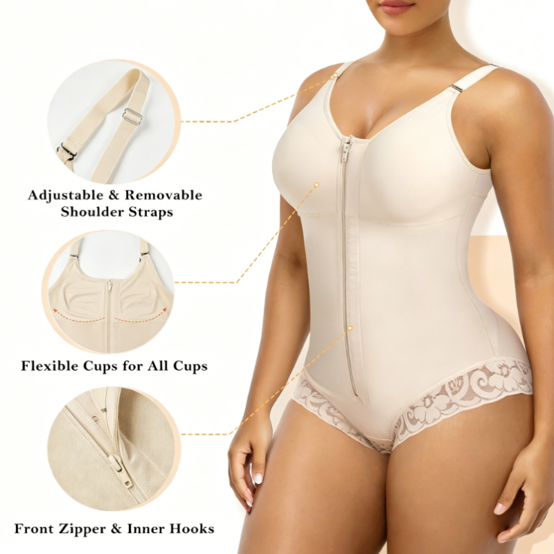 Bauchweg-Formshaping-Bodysuit – Taillenkontrolle, Po-Lifting, starke Kompression – figurschmeichelnd, auch in großen Größen✨👗