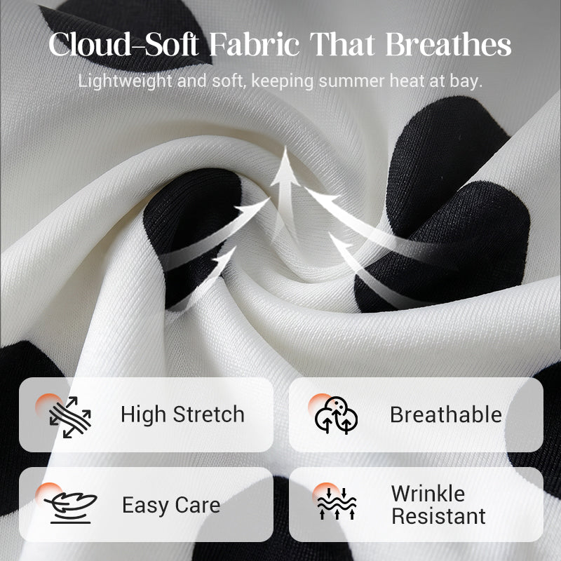👗 50% RABATT+Kostenlose Kette dazu! ✨ Elegantes Trägerloses Tupfen-Stufenkleid – Fließender Stoff, Schmeichelhafter Schnitt & Perfekt Für Einen Romantischen Sommerlook ☀️