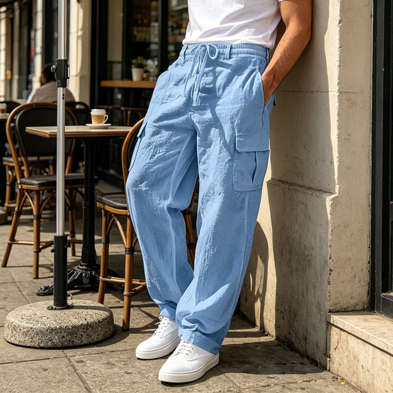 🔥Solange der Vorrat reicht 55% Rabatt!🎉Lässiger Komfort: Cargo-Hose aus Baumwolle & Leinen 🌿✨