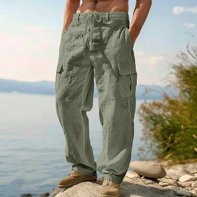 🔥Solange der Vorrat reicht 55% Rabatt!🎉Lässiger Komfort: Cargo-Hose aus Baumwolle & Leinen 🌿✨