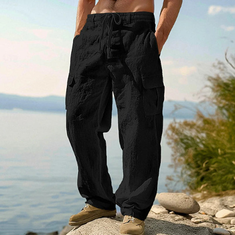 🔥Solange der Vorrat reicht 55% Rabatt!🎉Lässiger Komfort: Cargo-Hose aus Baumwolle & Leinen 🌿✨