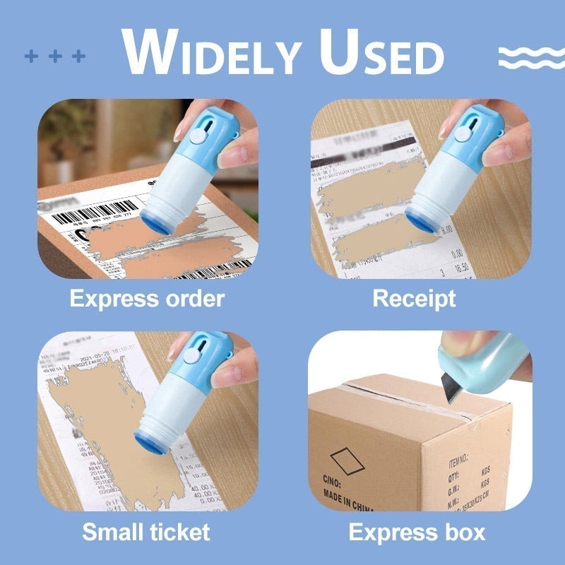 🔥 🔪 2-in-1 Thermopapier-Korrekturflüssigkeit mit Messer