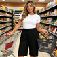 🌞 Sommerneuheiten – Jetzt bis zu 50% sparen! 💰Damen 5/8-Caprihose mit Gummibund – bequem, atmungsaktiv & vielseitig