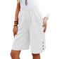 🌞 Sommerneuheiten – Jetzt bis zu 50% sparen! 💰Damen 5/8-Caprihose mit Gummibund – bequem, atmungsaktiv & vielseitig