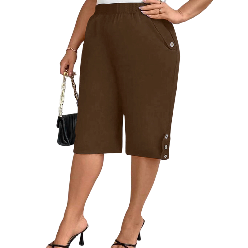 🌞 Sommerneuheiten – Jetzt bis zu 50% sparen! 💰Damen 5/8-Caprihose mit Gummibund – bequem, atmungsaktiv & vielseitig
