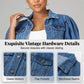 🌞🔥 SOMMER 2026 NEUHEIT: 48% 💥 Damen Jeansjacke mit kurzen Puffärmeln – lässig, modern & vielseitig kombinierbar 👗✨