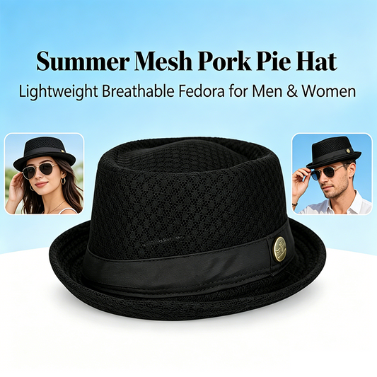 🌞 50% RABATT! Atmungsaktiver Mesh-Fedora | Sonnenschutz Hut Damen & Herren | Leicht & Stylisch für den Sommer 🎩✨