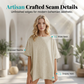 👕 50% RABATT! 🌺 Lockeres Damen-Oberteil mit U-Boot-Ausschnitt – Einfarbig, leicht & perfekt für Sommer & Alltag – Bequem & vielseitig für warme Tage oder entspannte Stunden zu Hause ✨