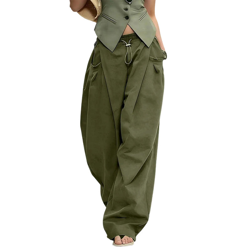 👖 Weite Plissee-Lantern-Hose für Damen – Bequeme Jogpants mit elastischem Bund & modischem Balloon-Schnitt!
