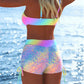 📢📢Letzter Tag 50% Rabatt!! ⏰👙Damen Bikini Set – Kordel-Top & Boyshorts, Verschiedene Designs🩱 Für Strand & Pool