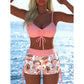 📢📢Letzter Tag 50% Rabatt!! ⏰👙Damen Bikini Set – Kordel-Top & Boyshorts, Verschiedene Designs🩱 Für Strand & Pool
