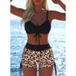 📢📢Letzter Tag 50% Rabatt!! ⏰👙Damen Bikini Set – Kordel-Top & Boyshorts, Verschiedene Designs🩱 Für Strand & Pool