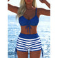 📢📢Letzter Tag 50% Rabatt!! ⏰👙Damen Bikini Set – Kordel-Top & Boyshorts, Verschiedene Designs🩱 Für Strand & Pool