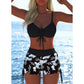 📢📢Letzter Tag 50% Rabatt!! ⏰👙Damen Bikini Set – Kordel-Top & Boyshorts, Verschiedene Designs🩱 Für Strand & Pool