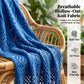 🧥 50% RABATT! ✨💙 💙 Boho Strick Cardigan mit Fransen ✨ Damen durchscheinender Lochstrick Überwurf | atmungsaktiver Sommer Strickjacke für Alltag & Abendoutfit