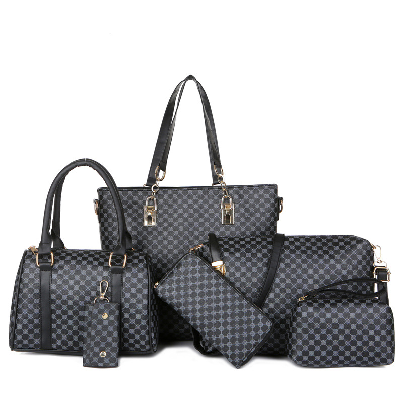 🔥50% RABATT👜 6-teiliges Taschenset | ✨ Hochwertiges PU-Leder · Klassisch, strapazierfähig und pflegeleicht🎒