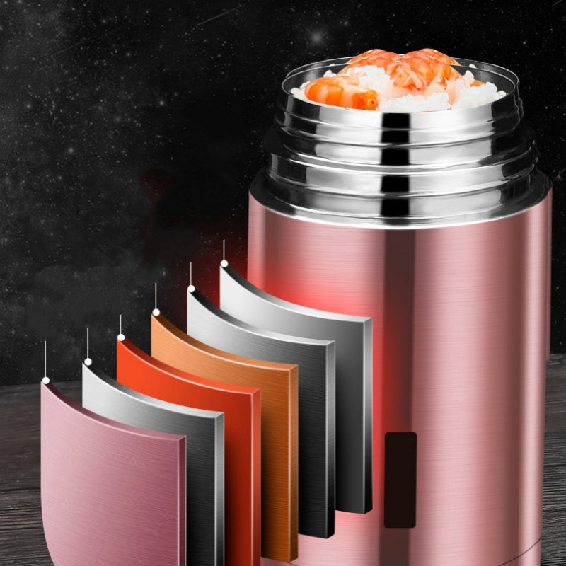 🍱 LIMITIERTES ANGEBOT 50% RABATT! ✨ Vakuum-Behälter aus 316-Edelstahl – Thermokocher, Auslaufsicher, 6-fach-Isolierung 🍜