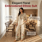 👚 JETZT 47 % RABATT! ⏳ Set aus langärmeliger Damenbluse und Hose mit weitem Bein – fließend, elegant und leicht – perfekt für die Arbeit, einen Brunch oder auf Reisen – schickes 2-teiliges Outfit 🌸