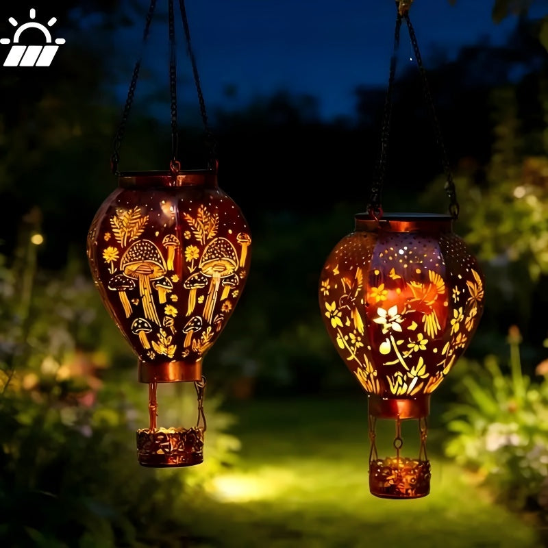 🎈 Nur für kurze Zeit: 55 % Rabatt! ✨ Solar-Heißluftballonlaterne – Automatische Einschaltung, Projektion durch Hohlräume, wetterfest 🌿