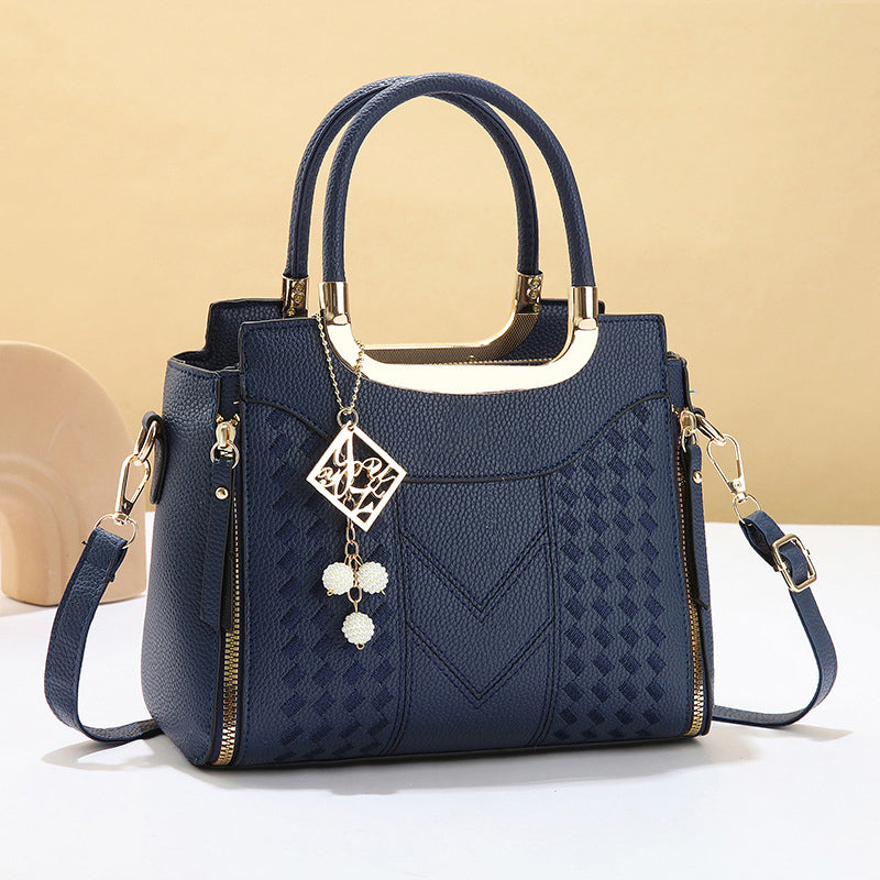👜✨ 50% Rabatt! Premium Damen Handtasche mit V-Naht & Gold Hardware – Geräumig, Elegant & Vielseitig für den Alltag